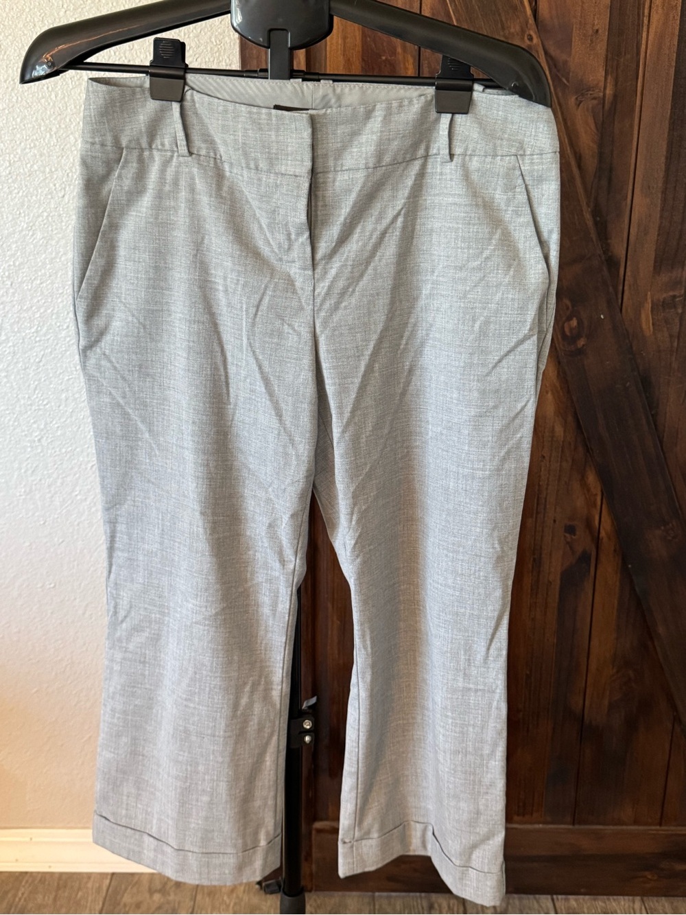 The Limited Light Gray Straight Leg Dress Pants